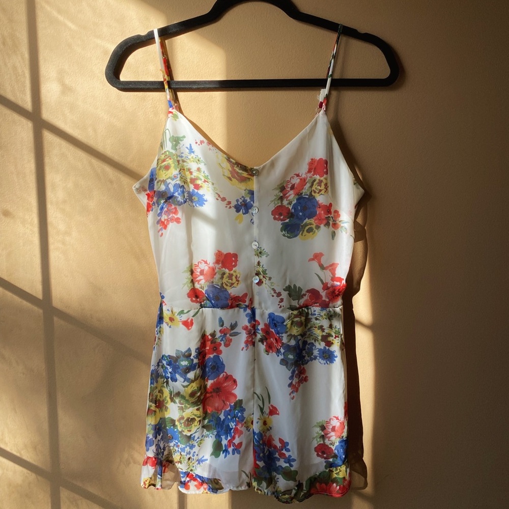 Honey Punch Floral Romper